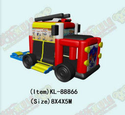 Camión de bomberos Castillo inflable Casa de rebote para niños