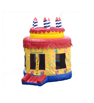 Pastel de cumpleaños inflables de círculo redondo Castillo de salto 4*4*4,5m