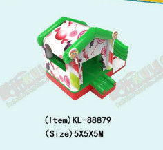 Casa de dulces castillo de salto inflable con toboganes