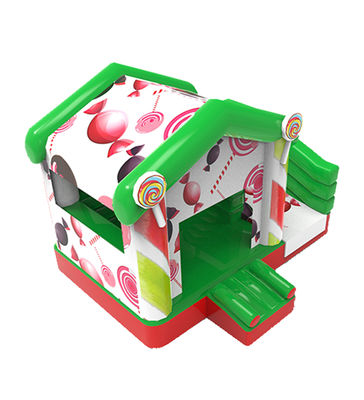 Casa de dulces castillo de salto inflable con toboganes