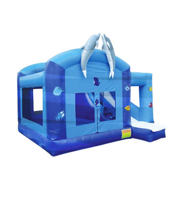 0.55mm PVC Inflables Curso de obstáculos para parques de diversiones