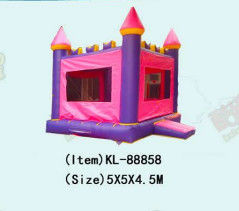 Casa de salto inflable comercial con patrones decorativos