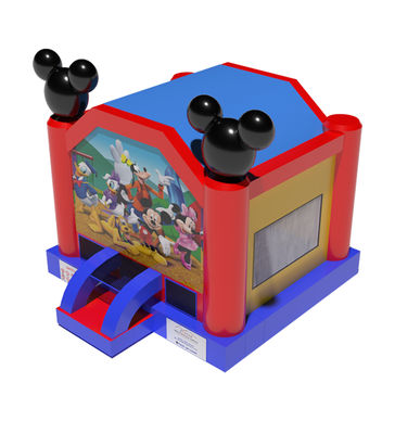 Casa de salto inflable comercial con patrones de Mickey Mouse