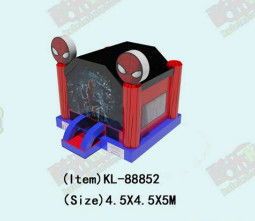 Casa de salto inflable comercial con patrones de Spider-Man