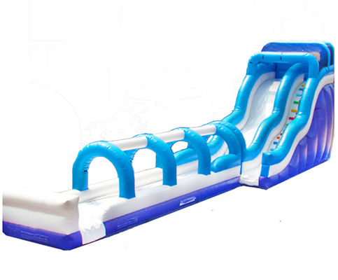 Aldult Grado comercial grandes toboganes de agua inflables con piscina
