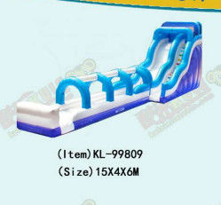 Aldult Grado comercial grandes toboganes de agua inflables con piscina