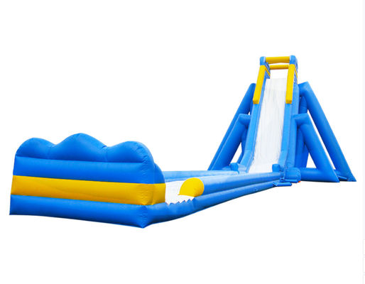 Aldult Alquiler al aire libre grandes toboganes de agua inflables con piscina