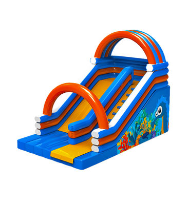 Parque de diversiones para niños tobogán inflable con arco para alquiler