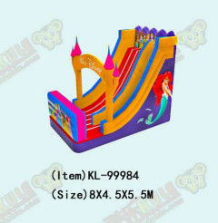 Parque de diversiones para niños Desneyland Princess Slide Inflatable para alquiler