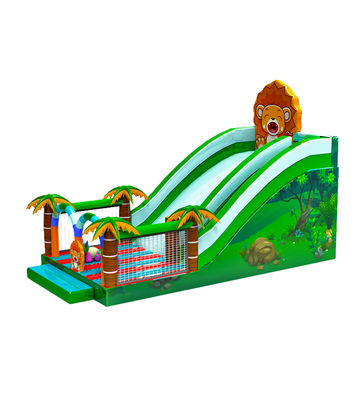 Parque de diversiones para niños Bosque inflable Palmeras tobogán de alquiler
