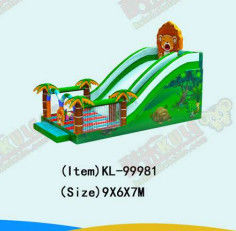 Parque de diversiones para niños Bosque inflable Palmeras tobogán de alquiler