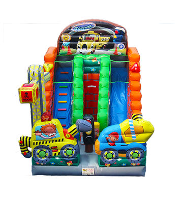 Parque de diversiones para niños tóxicos tobogán inflable para alquilar