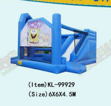 Bob Esponja Parque Casa de salto con tobogán inflable para alquiler