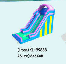 Color del arco iris inflables Slip N Slide Parque de juegos al aire libre para niños