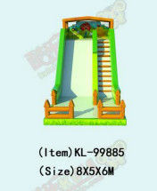 Slide inflable de lonas de PVC personalizable para fiestas de granja o campo