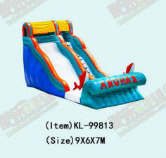 Deslizador inflable personalizable con colores brillantes Parques de diversiones