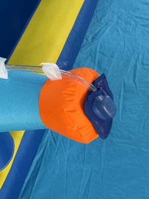 Poliéster Oxford Flotable Azul y Naranja tobogán acuático para niños Parque de diversiones
