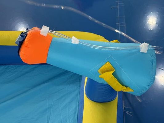 Poliéster Oxford Flotable Azul y Naranja tobogán acuático para niños Parque de diversiones