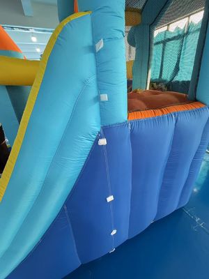 Poliéster Oxford Flotable Azul y Naranja tobogán acuático para niños Parque de diversiones