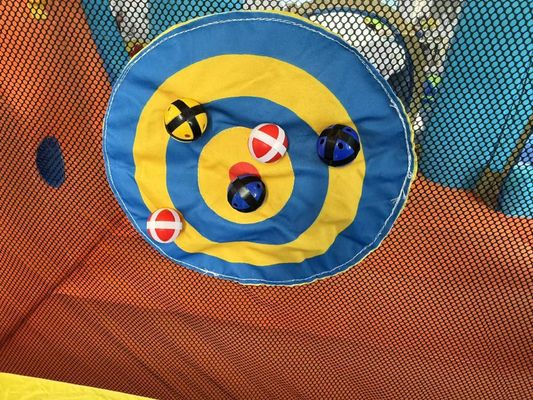 Poliéster Oxford Flotable Azul y Naranja tobogán acuático para niños Parque de diversiones