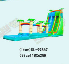Deslizador inflable vibrante y colorido para niños
