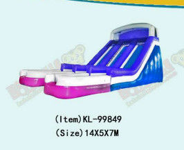 Deslizador inflable vibrante y colorido para niños