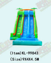 Deslizador inflable vibrante y colorido para niños