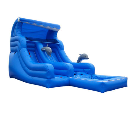 Deslizador inflable vibrante y colorido para niños