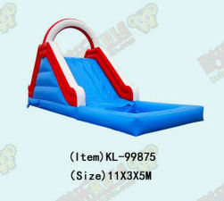 Deslizador inflable vibrante y colorido para niños