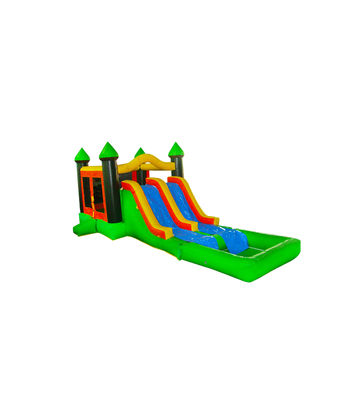 Parque de diversiones para niños girafa hinchable tobogán de animales para alquilar