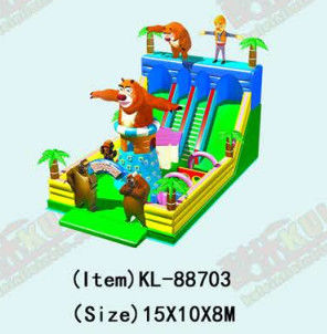 Parque de diversiones para niños girafa hinchable tobogán de animales para alquilar