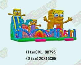 Parque de diversiones para niños Bob Esponja Deslizador Inflables Parque de juegos de colores
