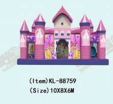 Personalizado 10*8*6m Colorido Parque de diversiones para niños Deslizador inflable