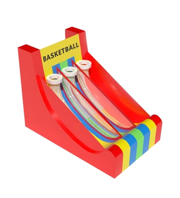 Juguete Inflable Mini Baloncesto de Tres Aros Colorido y Vibrante