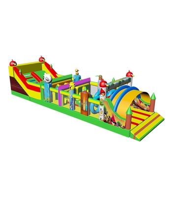 Angry Birds - Parque de diversiones inflable inspirado para niños, aventura vibrante