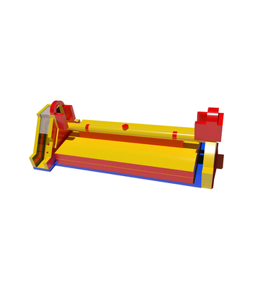Amarillo - Rojo estructura de juego inflable aparatos de construcción alegres