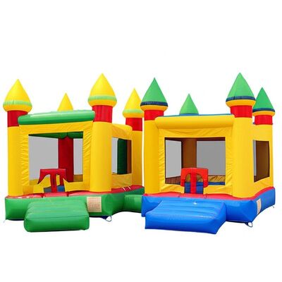 Castillos inflables de varios colores ligeros y plegables para un transporte fácil con capacidad de peso de hasta 500 libras Ideal para eventos y fiestas