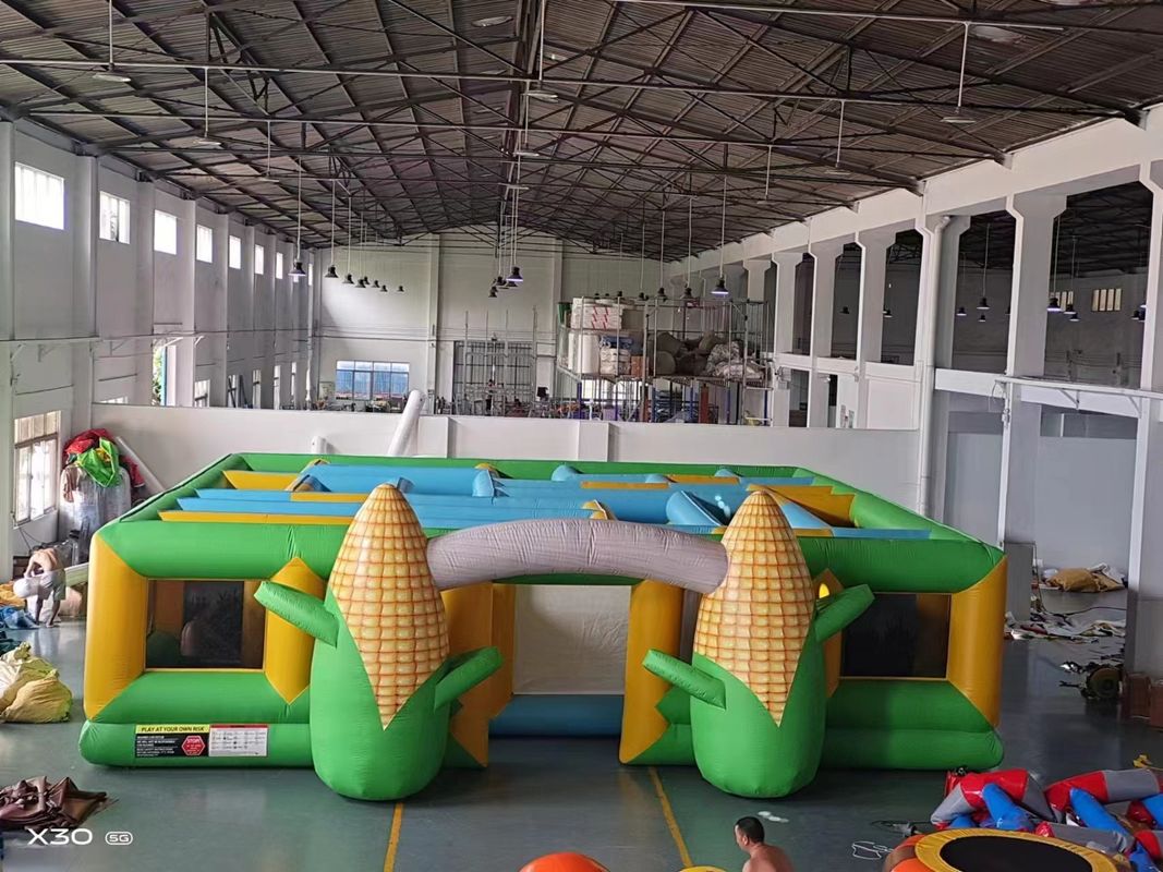 Laberinto de palomitas de maíz juegos inflables al aire libre tamaño grande para adultos