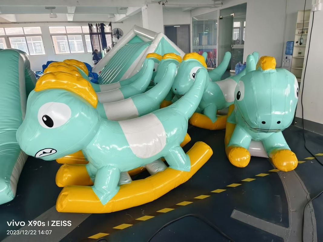 Dinosaurios Pequeños Juegos Inflables Coloridos Para Juguetes Blandos para Juguetes en Interiores