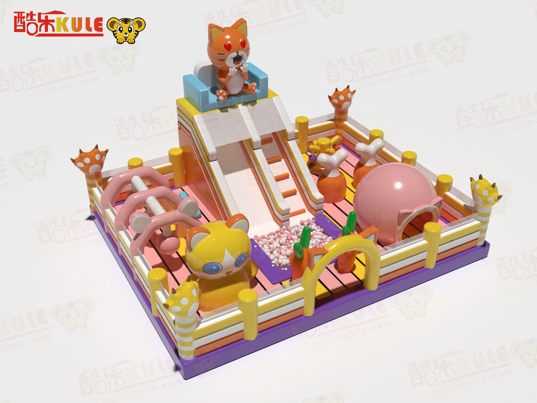 Castillos inflables saltadores rosa color amarillo para niños