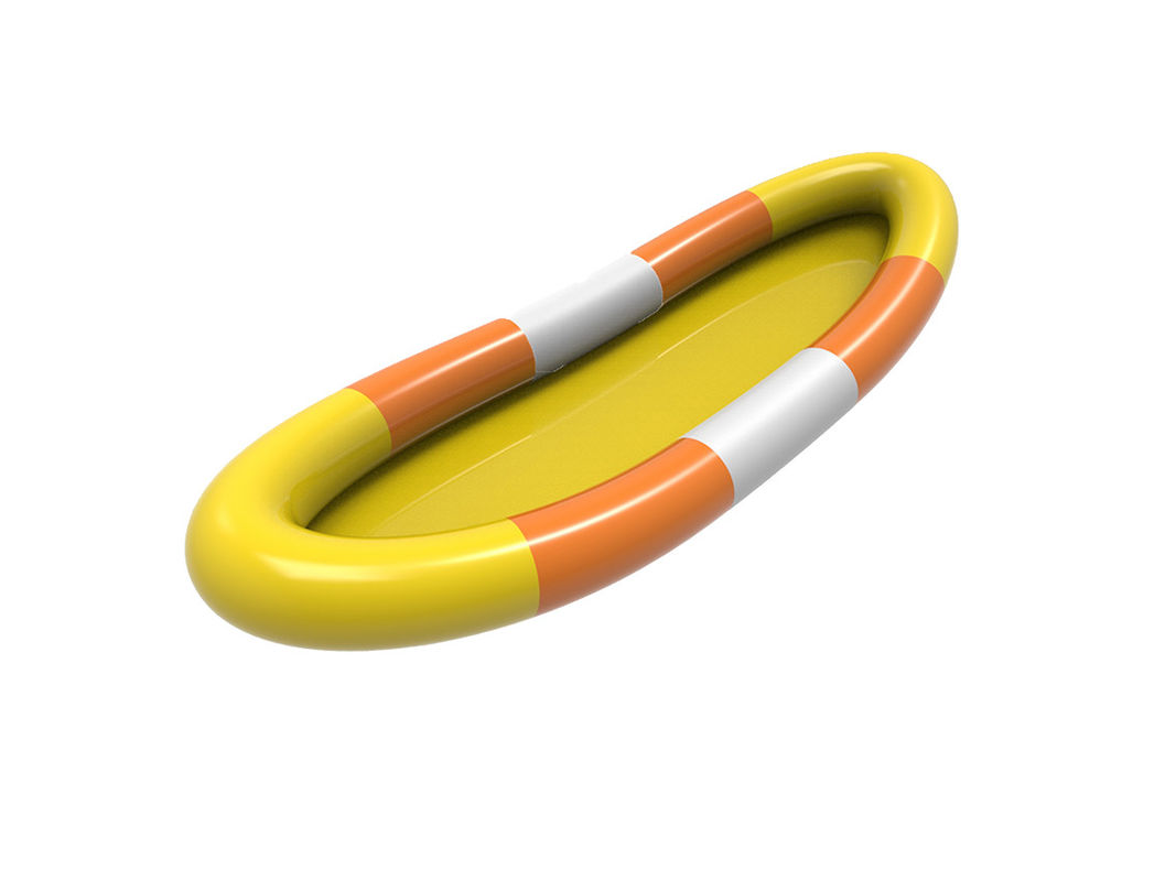 Piscina de agua inflable de PVC Blanco Amarillo Naranja Color 2,5m Para niños