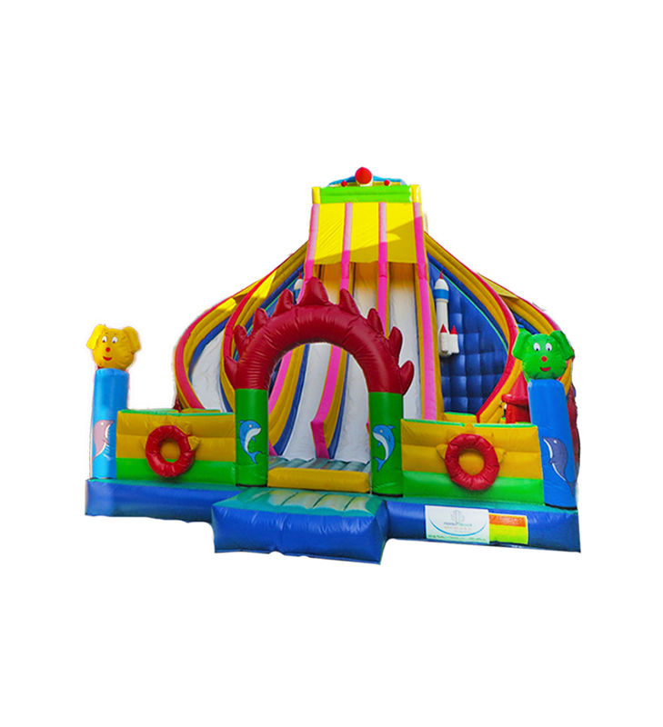 Diapositivas inflables grandes y coloridas para eventos y fiestas
