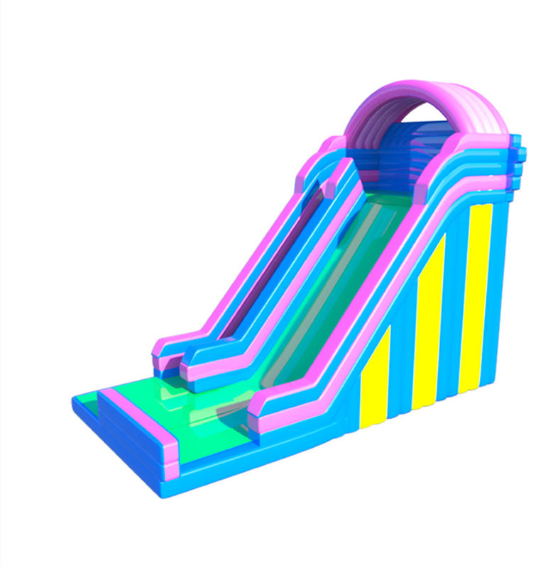 Color del arco iris inflables Slip N Slide Parque de juegos al aire libre para niños