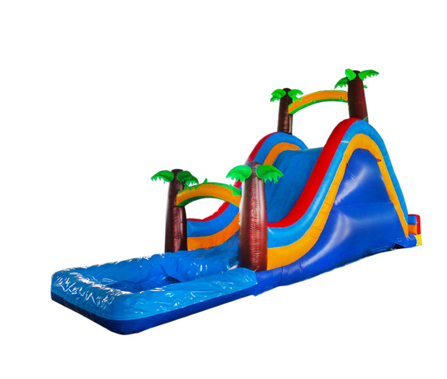 Deslizador inflable vibrante y colorido para niños