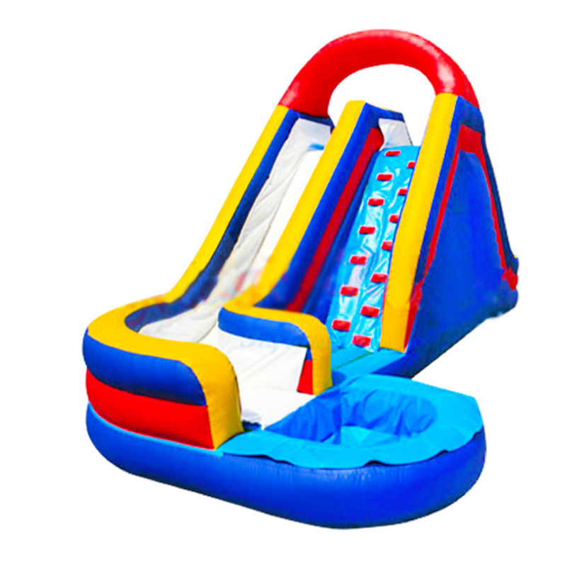 Deslizador inflable vibrante y colorido para niños