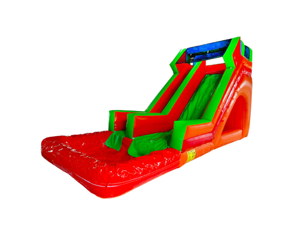 Deslizador inflable vibrante y colorido para niños
