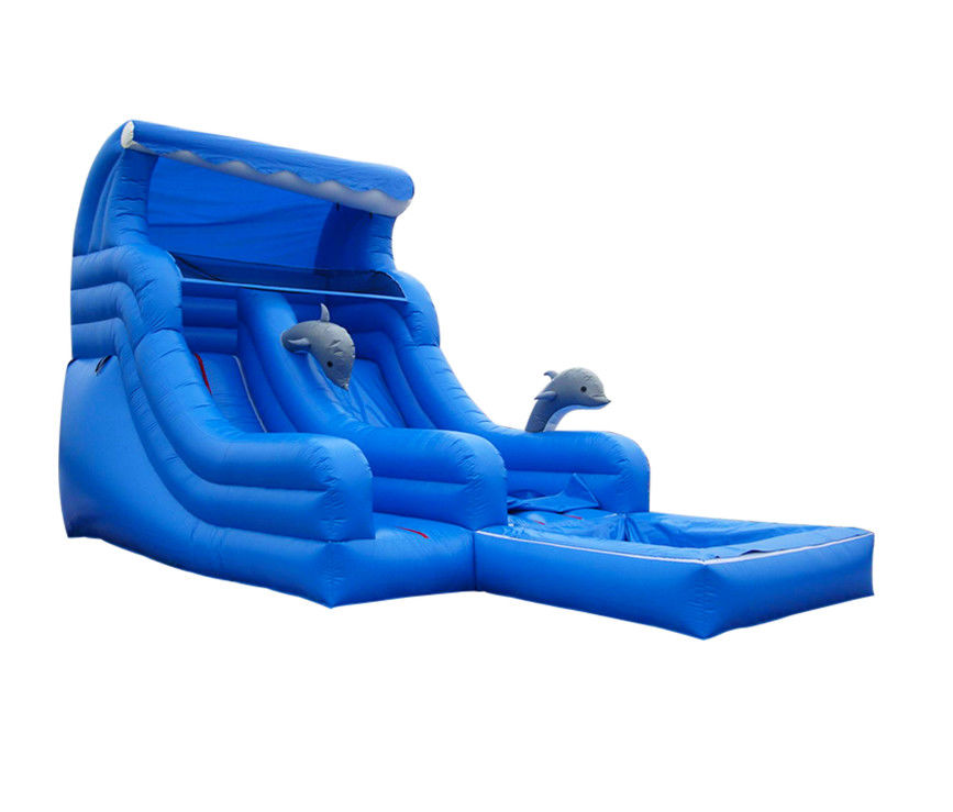Deslizador inflable vibrante y colorido para niños