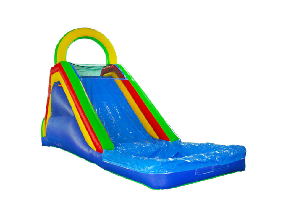 Deslizador inflable vibrante y colorido para niños
