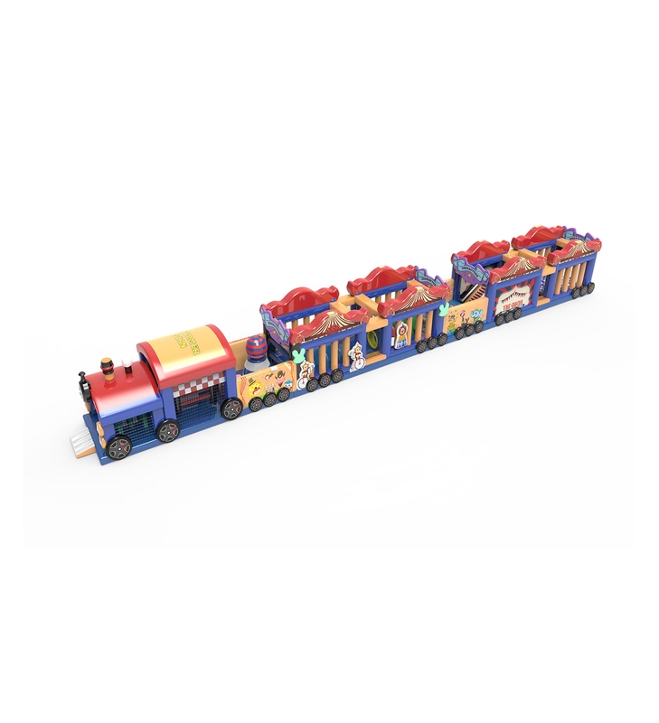 Tren de juguete de fantasía: Encendiendo los sueños juguetones de los niños con colores brillantes